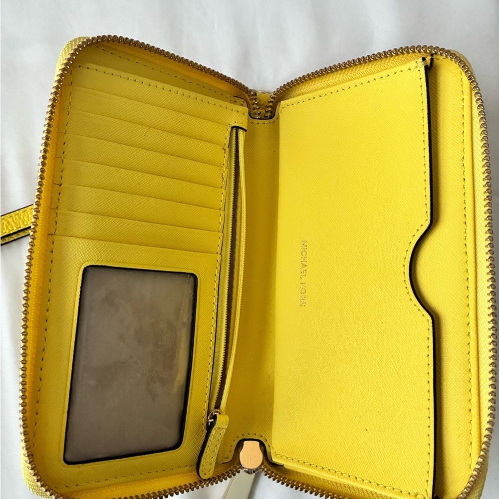 Michael Kors Vibrant Yellow Wristlet - Picture 3 of 4